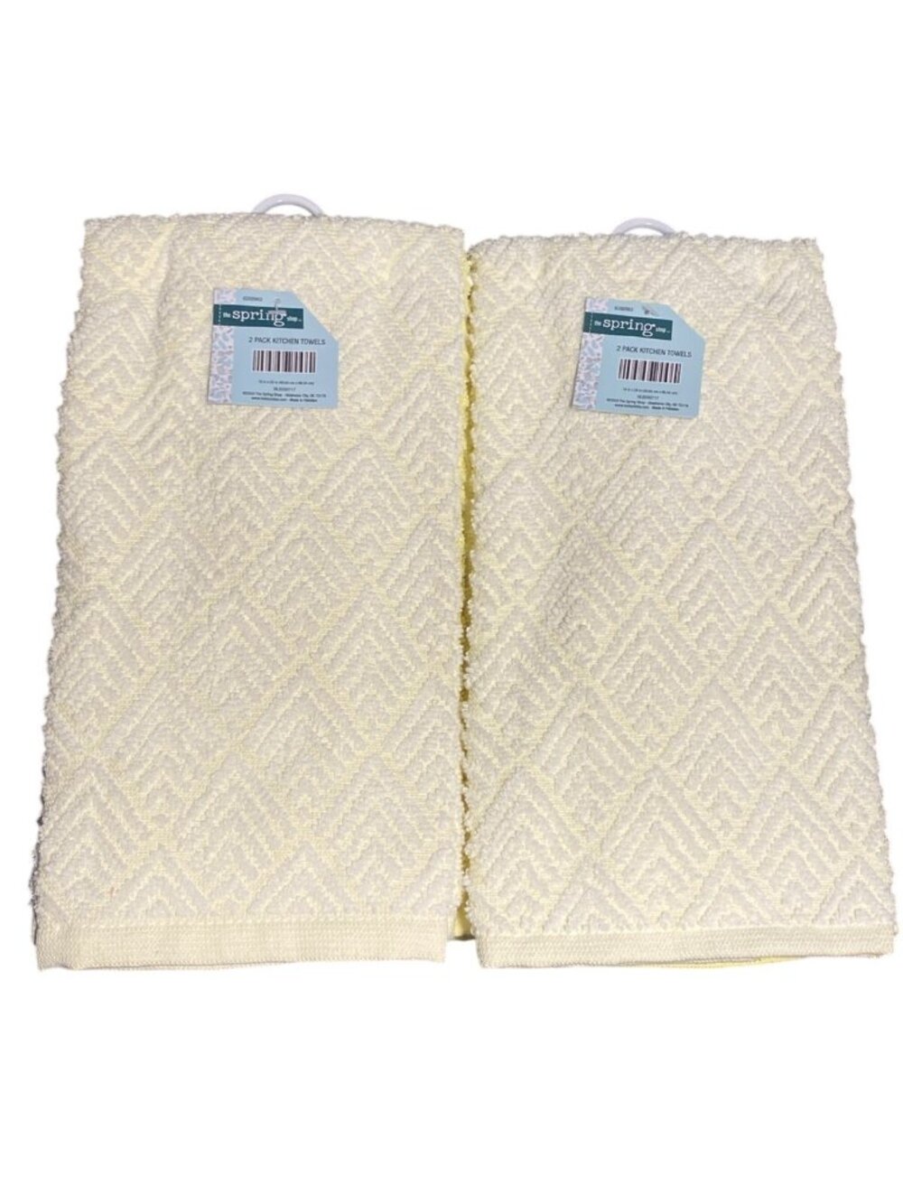 LOT of 4 Kitchen or Bath Hand Dish Towels Yellow Textured Thick & Soft Set NEW - Picture 2 of 14